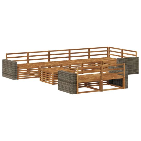 Ensemble de canapés d'extérieur 9 pc