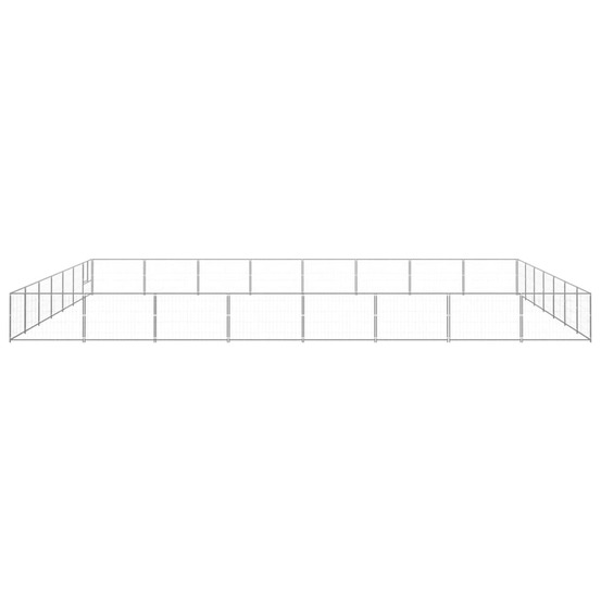 Chenil argenté 56 m² acier