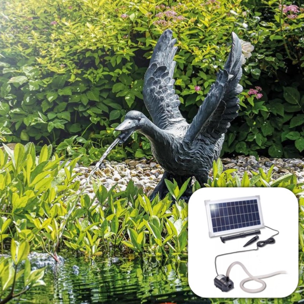 Fontaine solaire oie gustave 600 l/h maxi