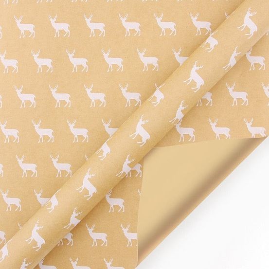 Papier cadeau de noël - renne