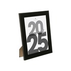Cadre photo "lise" - bois et verre - noir - 20x25 cm