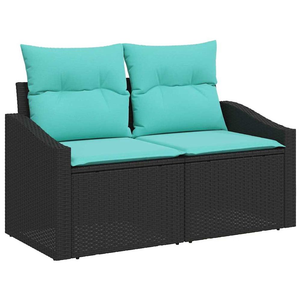 Canapé de jardin gris 123 x 62 x 69 cm polyrotin
