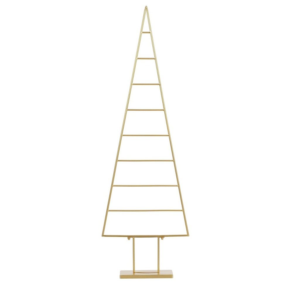 Mica decorations décoration sapin de noël - l50 x l15 x h152 cm - doré