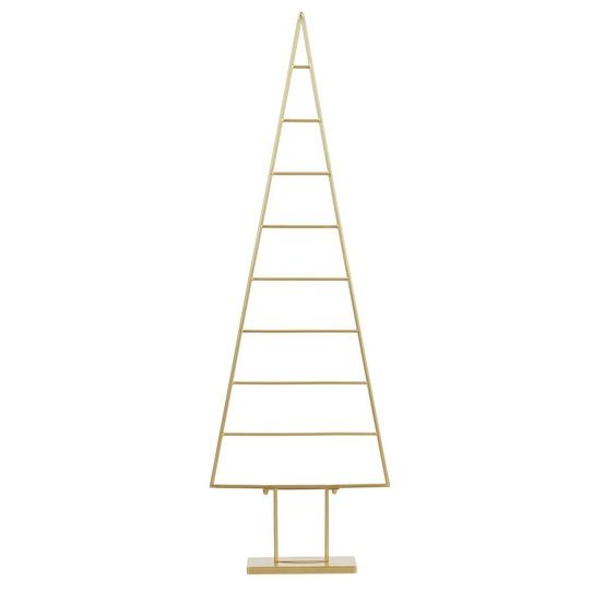 Mica decorations décoration sapin de noël - l50 x l15 x h152 cm - doré
