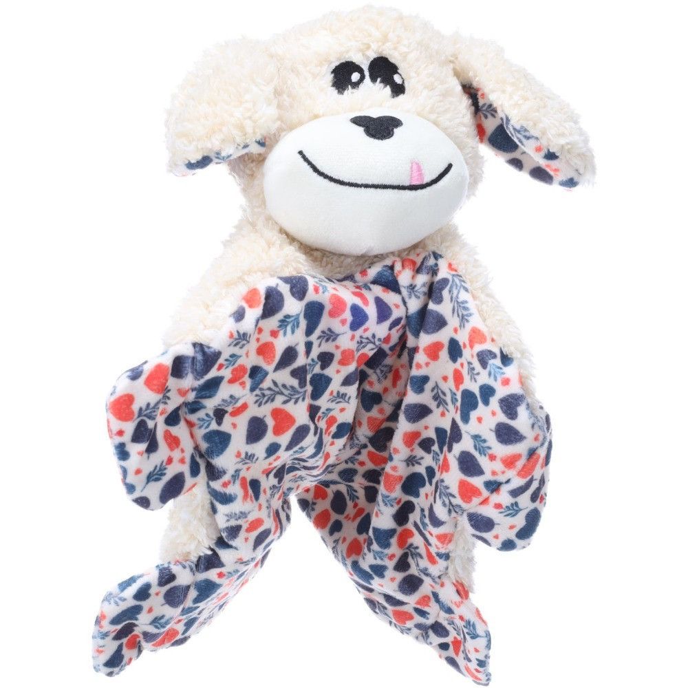 Jouet peluche pour chien floreo plat beige - flamingo