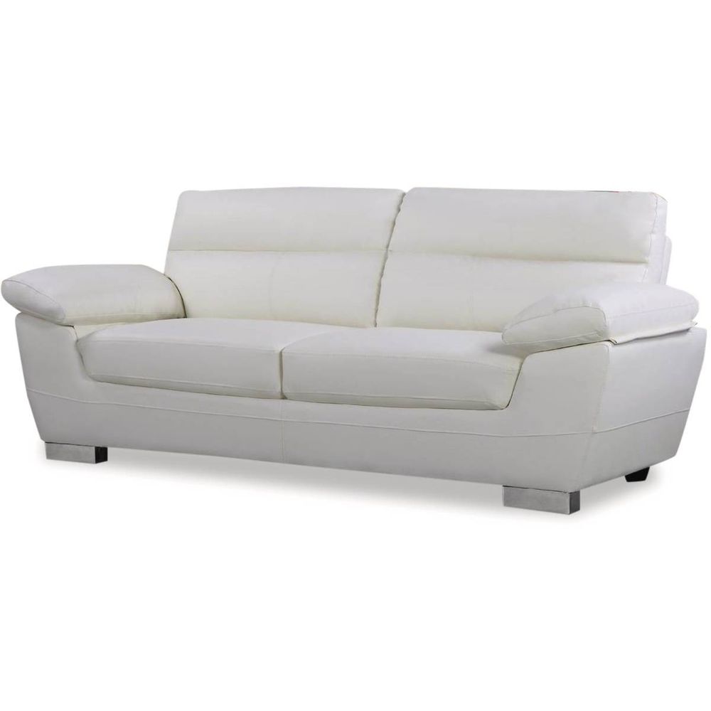 Canapé fixe en cuir reconstitué et pvc 