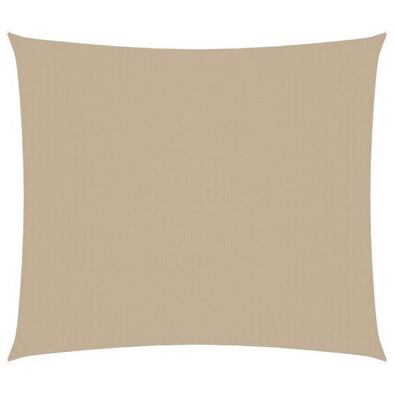Voile de parasol tissu oxford rectangulaire 2,5x3 m beige