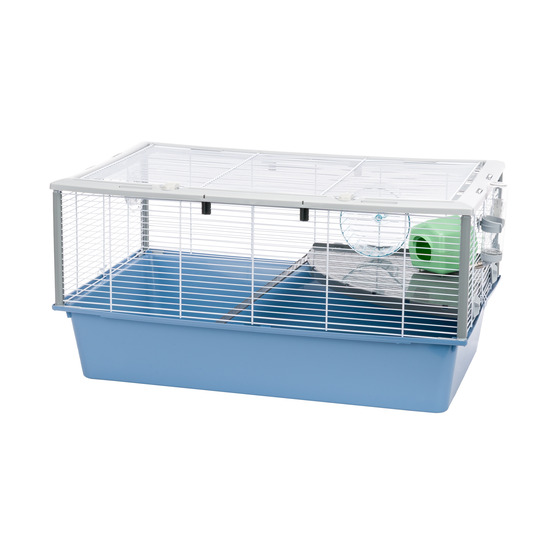 Ferplast cage pour rongeurs criceti 80 pour hamsters, en métal, accessoires inclus : mangeoire, abreuvoir, maison, roue, étagère,