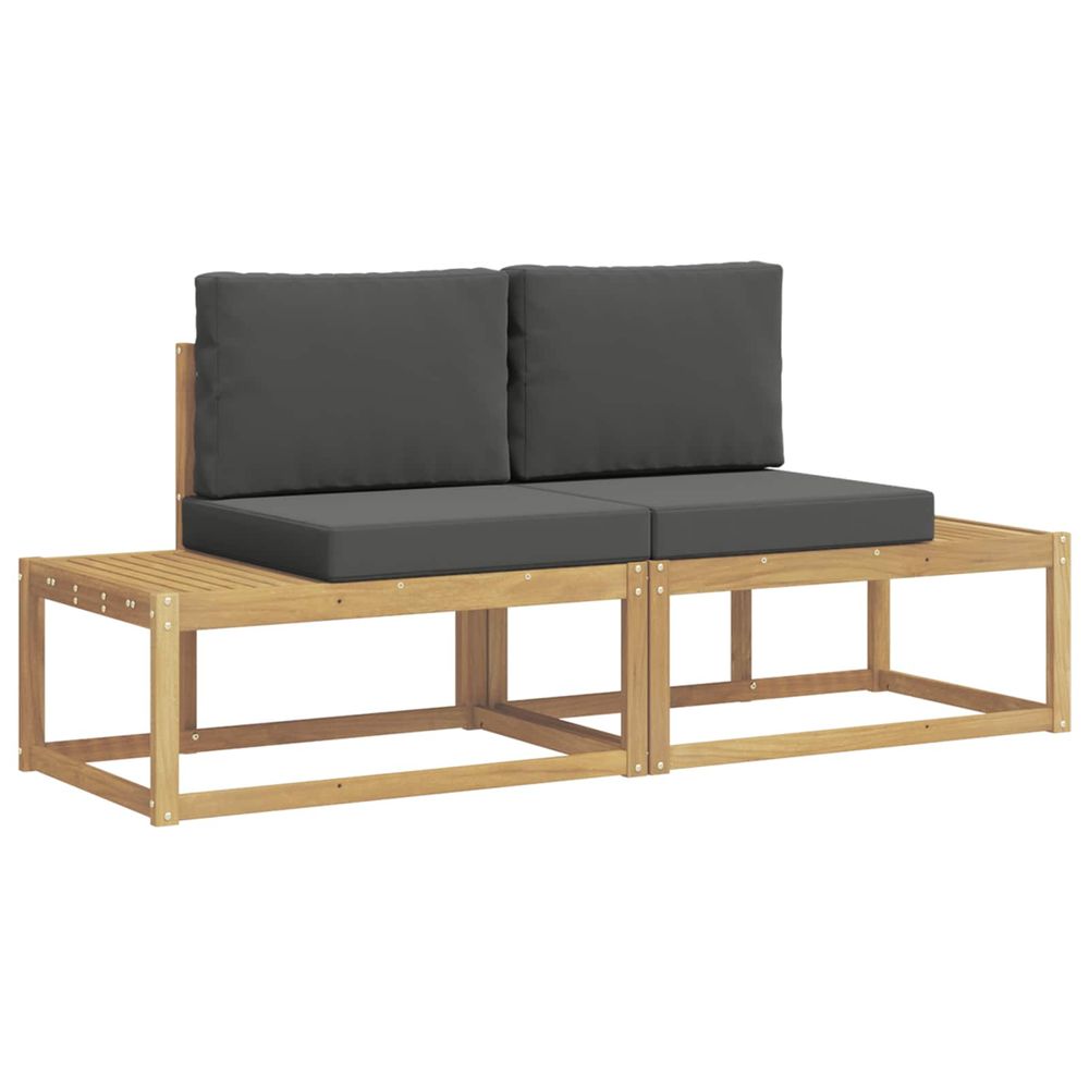 Ensemble de canapés d'extérieur 2 pc blanc et anthracite
