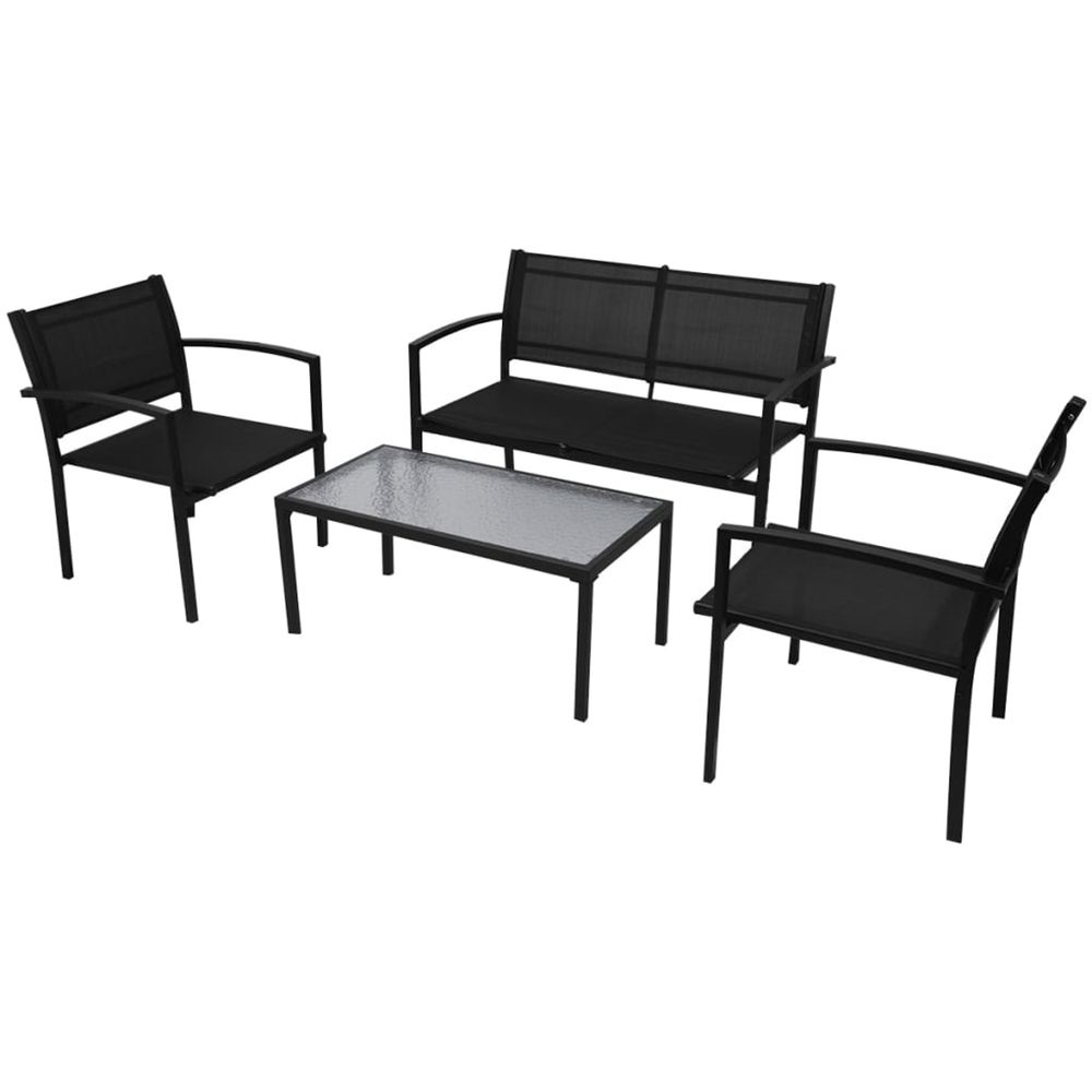 MOBILIER DE JARDIN 4 PCS TEXTI-(869298)