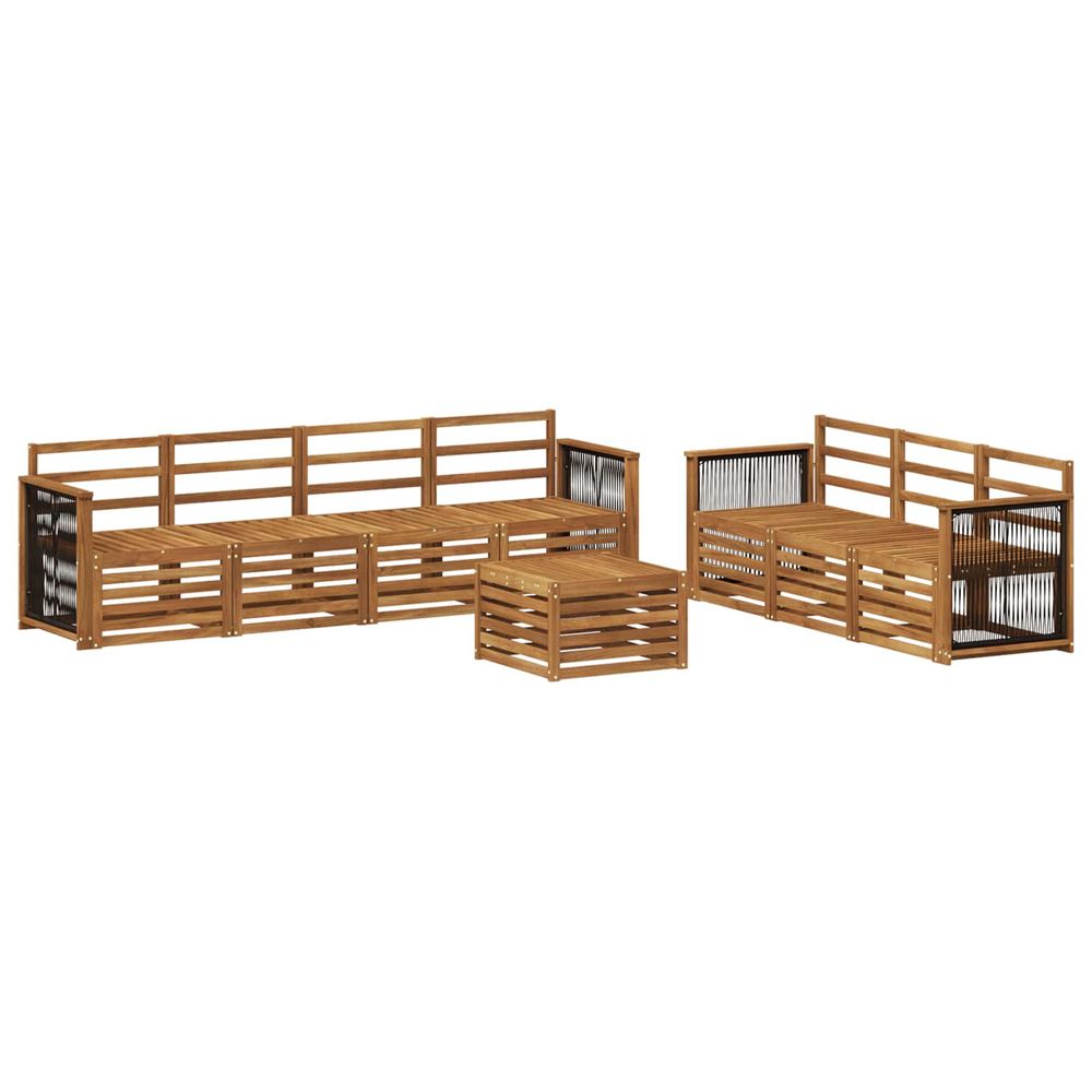 Ensembles de canapés 8 pc bois d'acacia massif