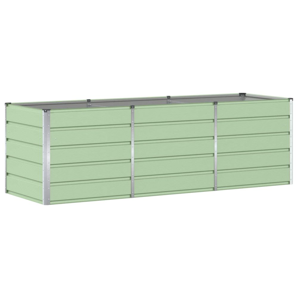 Jardinière vert 240 x 80 x 75 cm acier