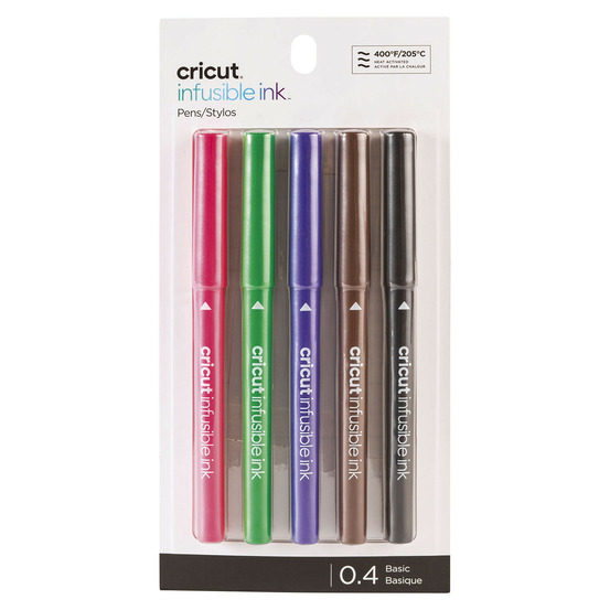 5 stylos 'infusible ink' pointe fine 0.4 mm - cricut