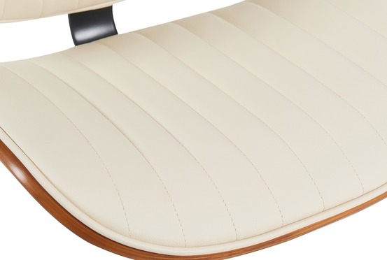 Lot de 2 tabourets de bar clawson simili cuir chromé