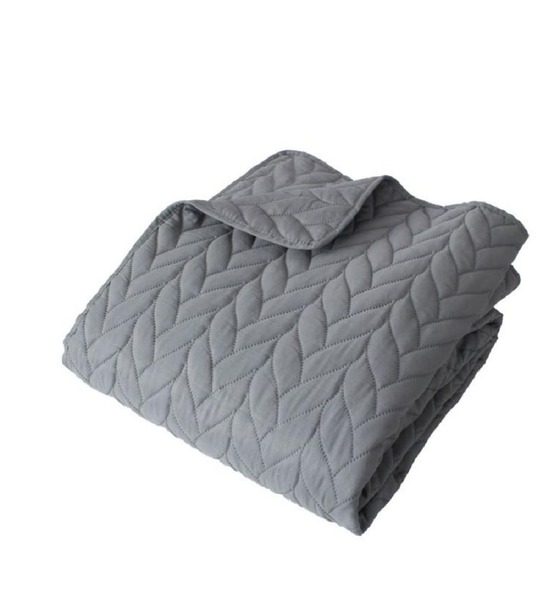 Couvre-lit en microfibre effet tresse