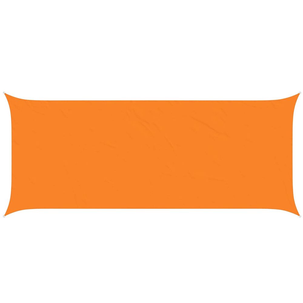 Voile d'ombre orange 2,5 x 6 m 100 % polyester oxford