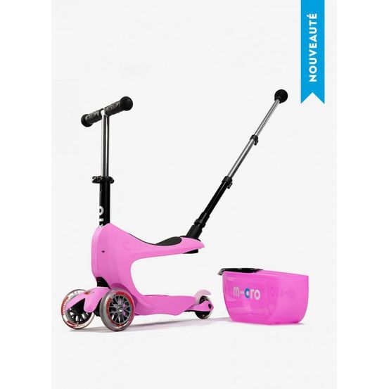 Trottinette mini2go deluxe plus rose