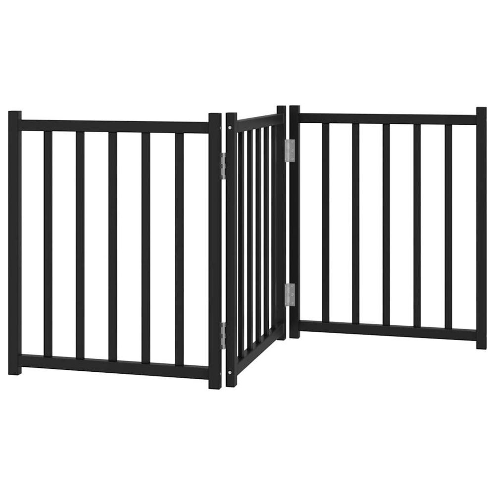 Barrière pour chien pliable 3 panneaux 150 cm bois sapin massif