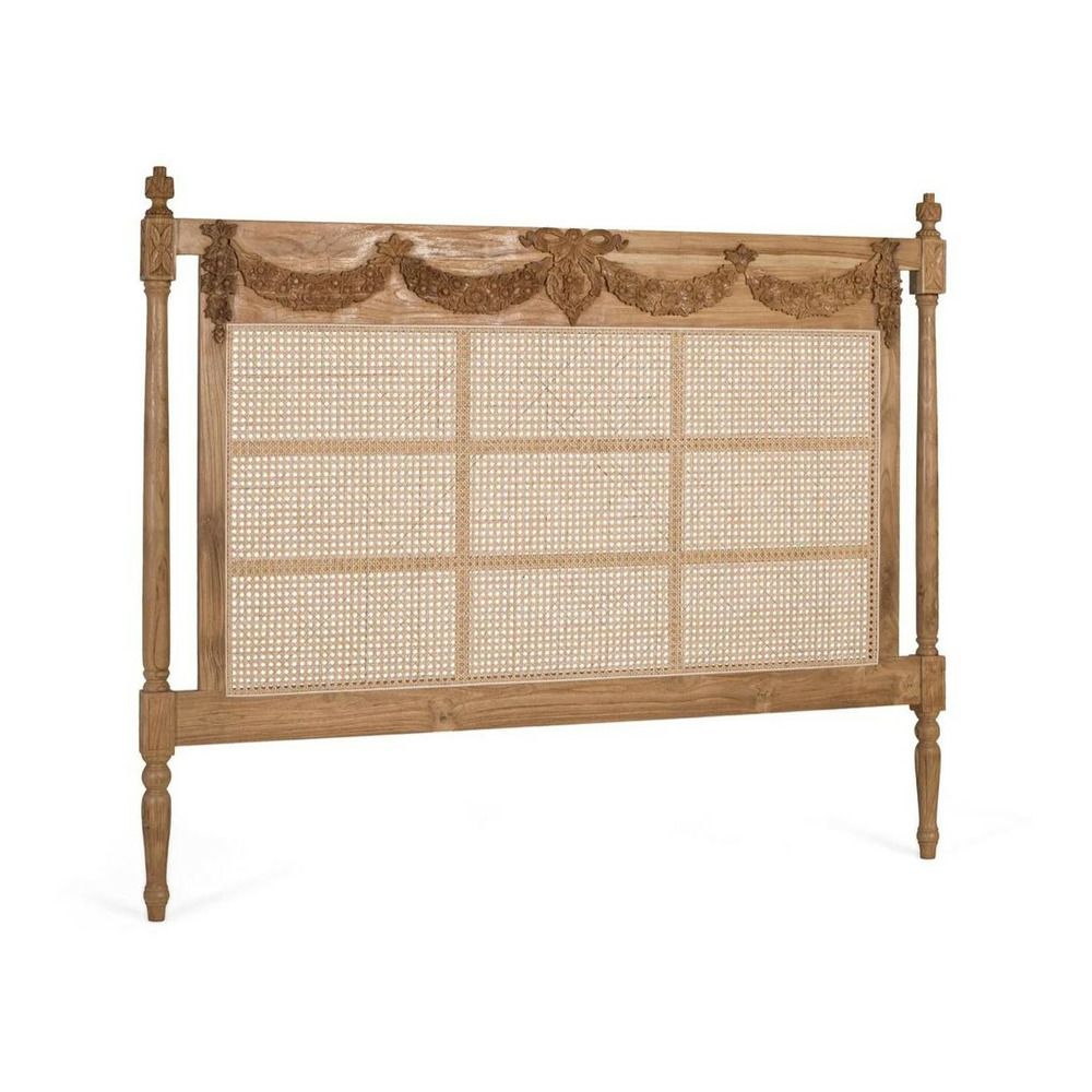 Tête de lit bois marron - décoration d'autrefois