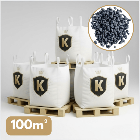 Galet marbre gris anthracite 12/25 mm – pack 5 big bag +/- 1,5t – 100 m²