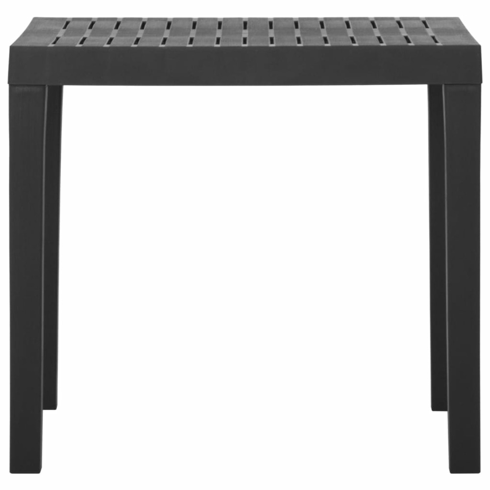 Table de jardin gris 79x65x72 cm plastique