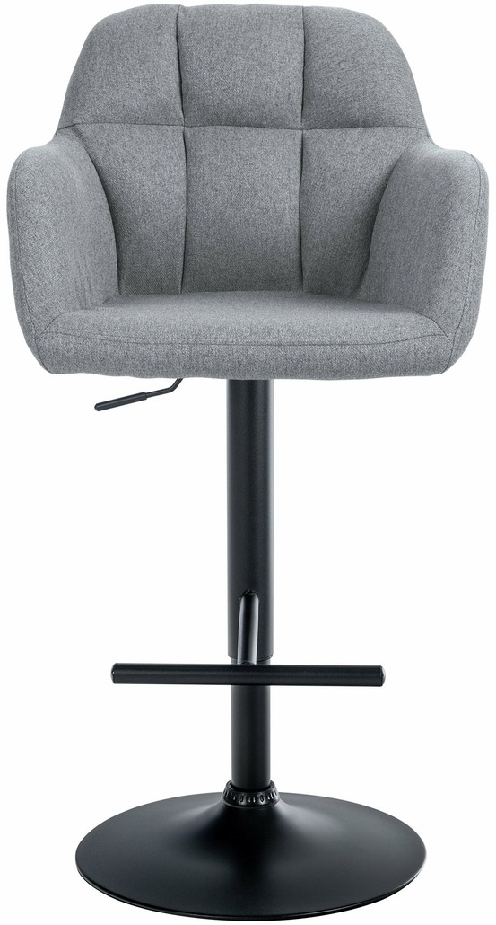 Tabouret de bar natoma tissu noir