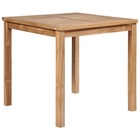 Table de jardin 80x80x77 cm bois de teck solide