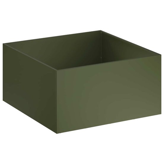 Cache-pot de jardin vert olive 80 x 80 x 40 cm