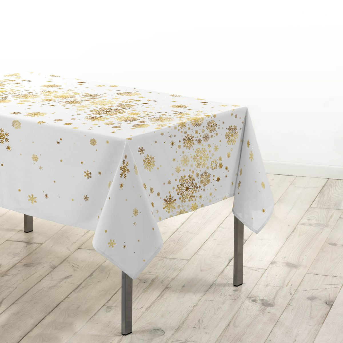 Nappe imprimé métallisé 