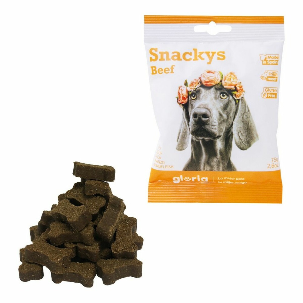 Snack pour chiens gloria display snackys 30 x 75 g bœuf