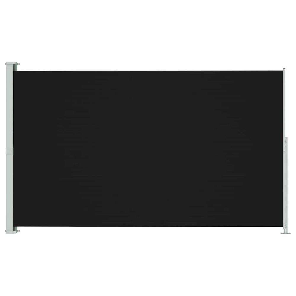 Auvent latéral rétractable de patio 180x314 cm noir