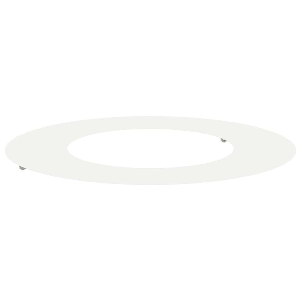 Adapté pour anneau d'arbre plat blanc ø40/70 cm acier