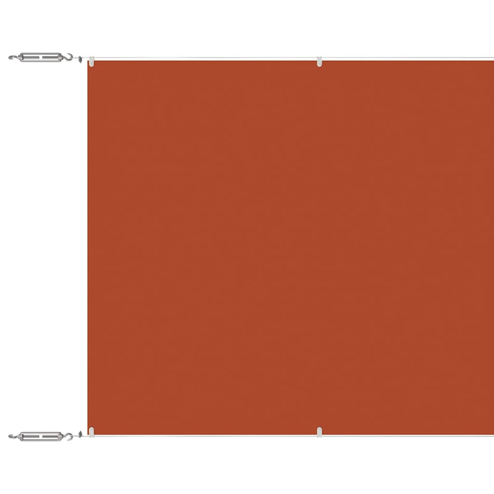 Auvent vertical terre cuite 100x1200 cm tissu oxford