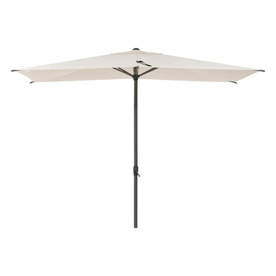 Parasol droit rectangulaire inclinable
