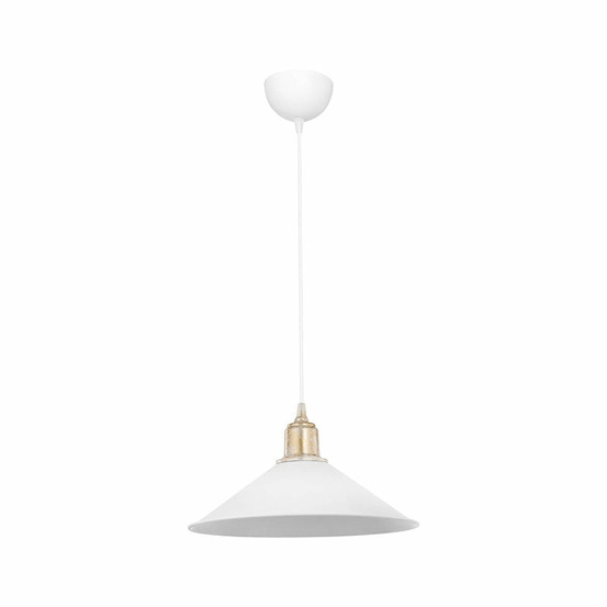 Suspension luminaire plafonnier e27 blanc 30x62 cm