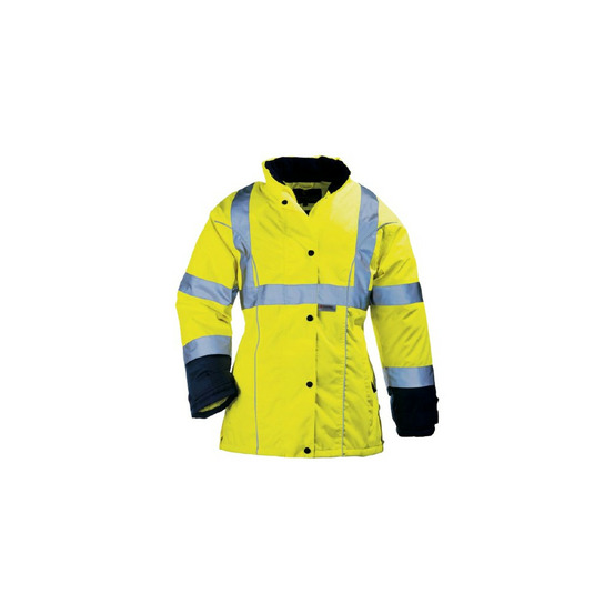 Parka femme airport lady hiviz 3m scotchlite jaune fluo marine tm coverguard 7ailym