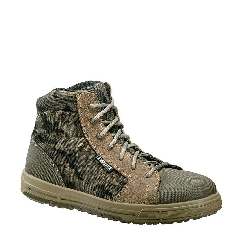 Sneaker haut de sécurité camouflage wanted s1p src p45 lemaitre securite wanteds1pka45