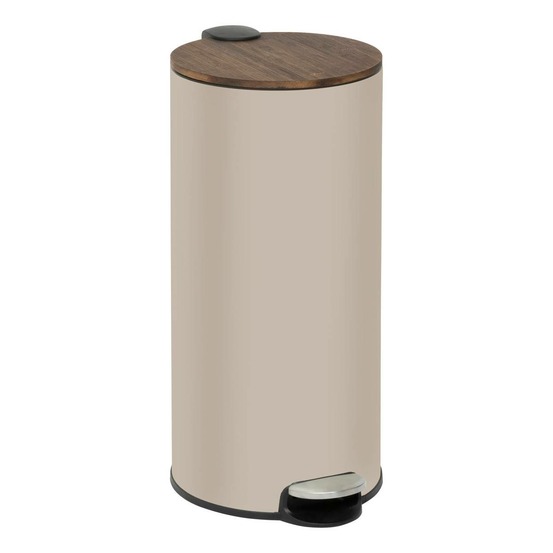 5five - poubelle modern color avec pedale 30l argile et acacia 37,7x29,2x59,5 cm