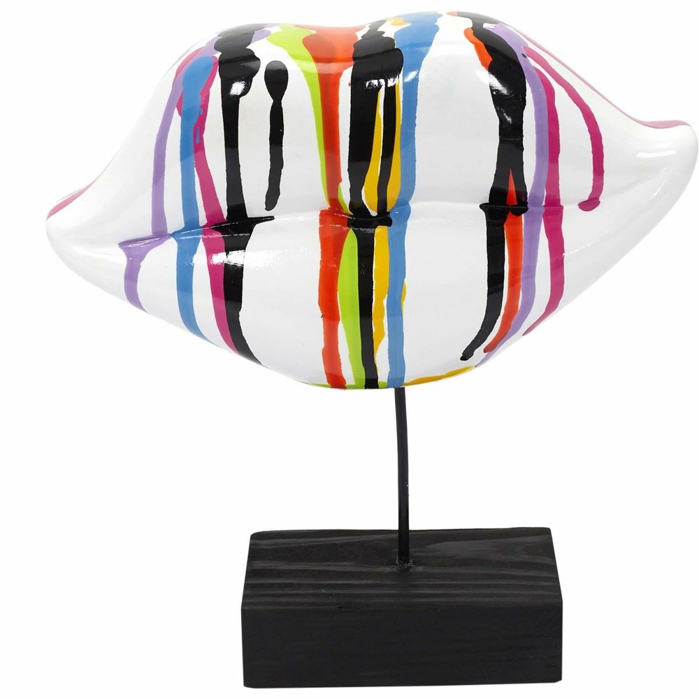 Décoration à poser bouche 20 cm multicolore