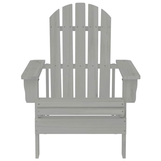 Chaise de jardin bois gris