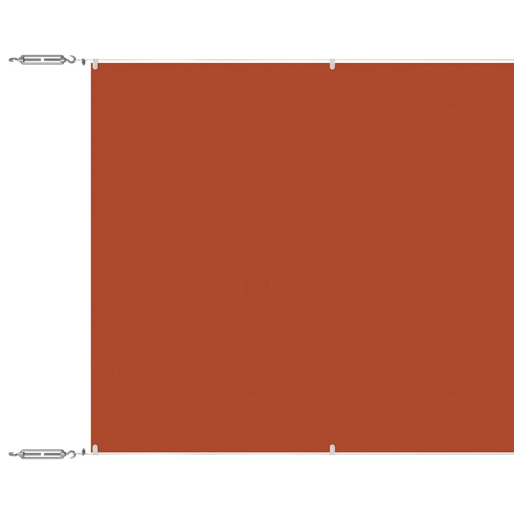 Auvent vertical terre cuite 100x1200 cm tissu oxford