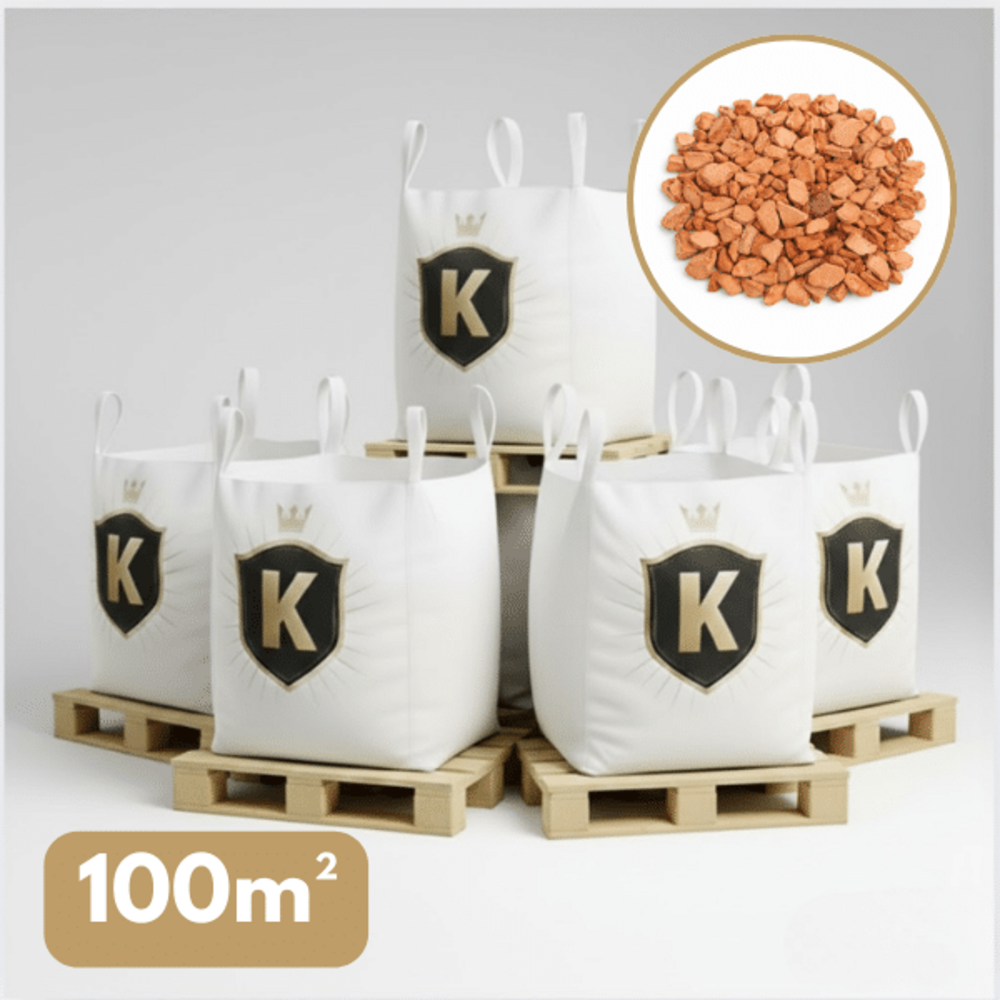 Gravier décoratif orange taronja 14/20 mm – pack 5 big bag +/- 1,5t – 100 m²