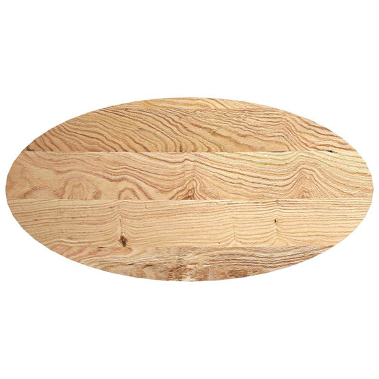 Dessus de table 120x60x2 cm bois de chêne massif ovale
