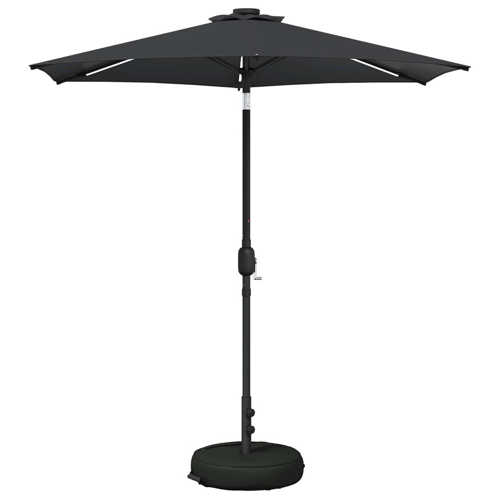 Parasol de jardin avec lumières led et base 2,3 x 2,3 m