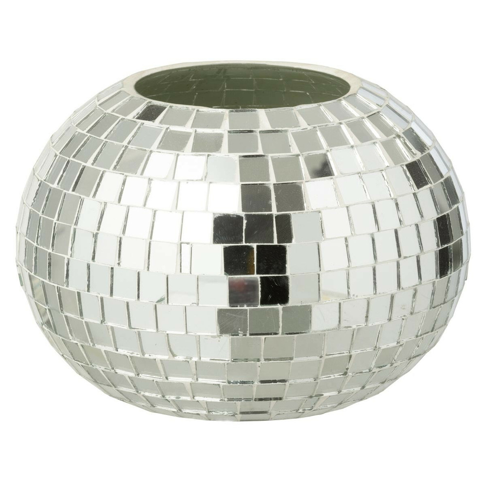 Photophore mosaïque en verre 