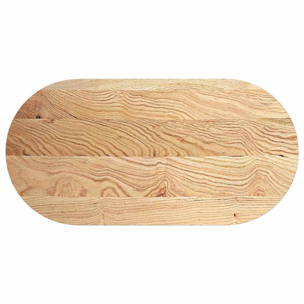 Dessus de table 120x60x4 cm bois de chêne massif ovale