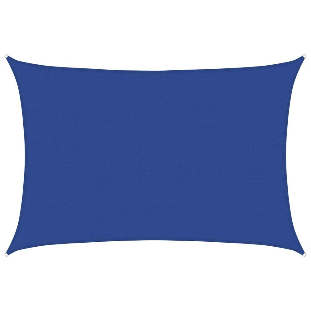 Voile d'ombrage 160 g/m² rectangulaire bleu 5x6 m pehd