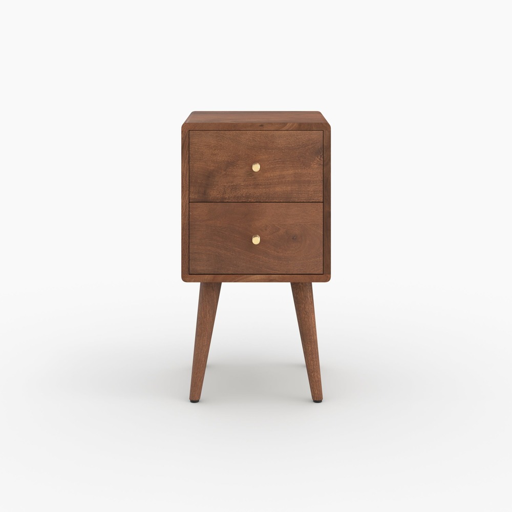 Oréa-table de chevet en bois de manguier