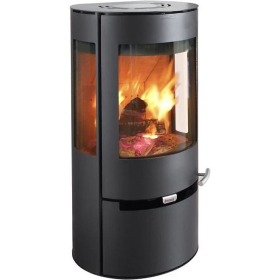 Poele a bois - aduro 9 - 50291 - 6 kw - noir