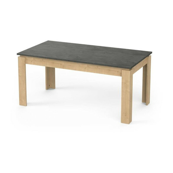Table a manger seule austin - 6 personnes - décor chene hamilton et sidewalk - l179 x p 90 x h 77 cm - demeyere